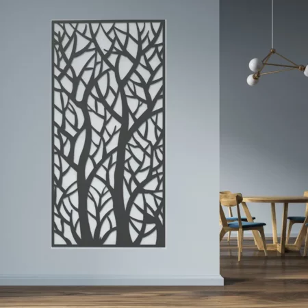 Decorative Metal screen in Dead Tree Design