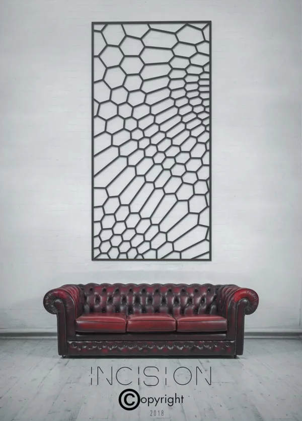 Honeycomb Design Incision Decorative Metal Screen