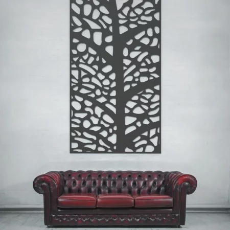 Incision Decorative Metal Screen - Leafe Design