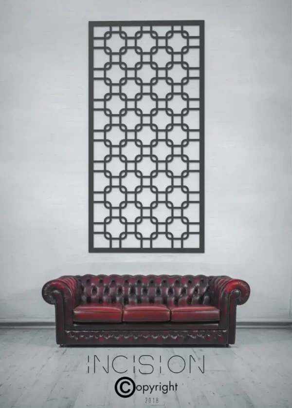 Oriental Design Decorative Metal Screen by Incision NZ