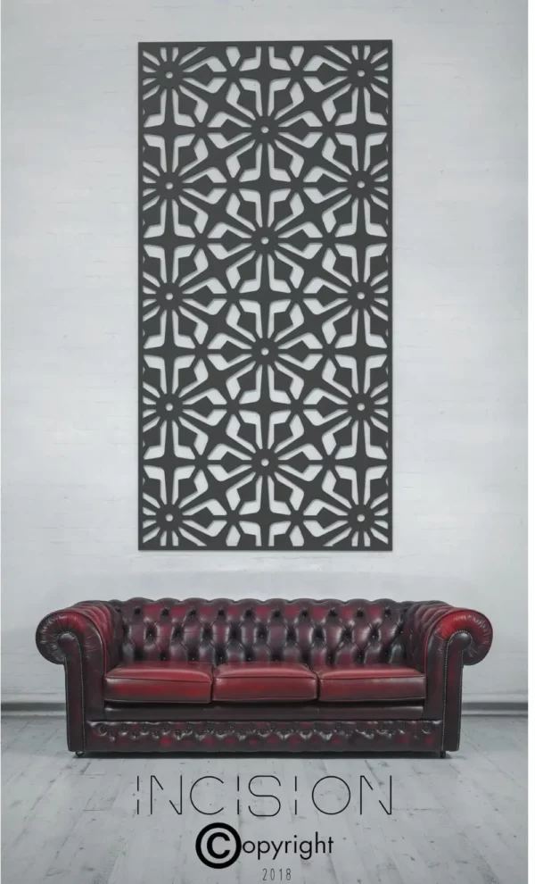 Kaleidoscope Incision Decorative Metal Screen