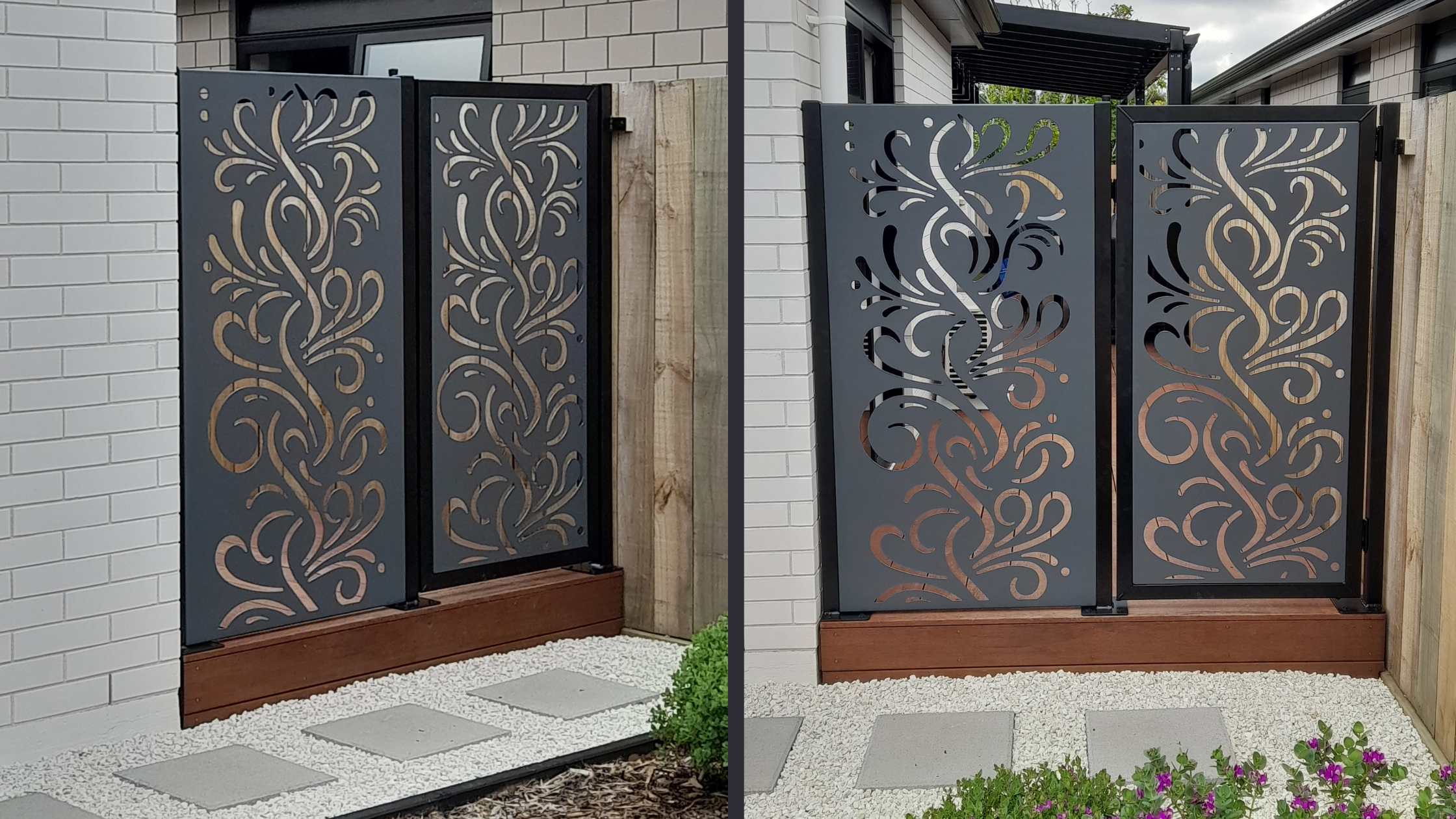 Steaming Decorative Metal Screen Application